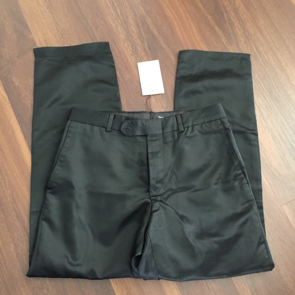 Theory Black Dress Shiny Skinny Pants NWT